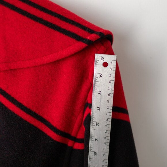 Polo Ralph Lauren Red Black Carlyn Double Breasted Belted Wool Coat‎ SZ. 0  NWT - Picture 4 of 12